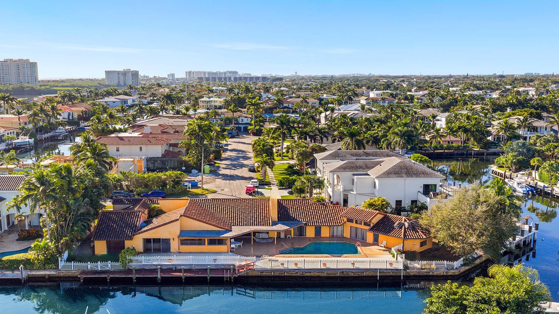 7401 Northeast Bay Cove Court Boca Raton, FL 33487 - Photo 13 of 13 an aerial view of a house with a ocean view