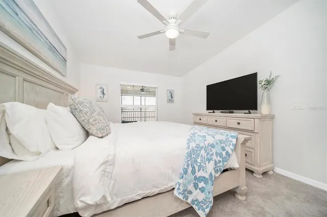 a view of a ocean with a big yard