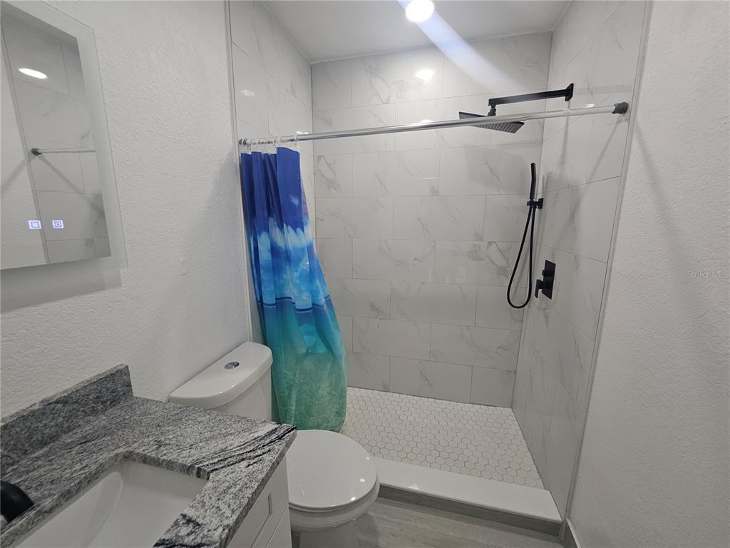 5802 Mohr Loop, Unit 5802 5804 5806 5808 Tampa, FL 33615 - Photo 27 of 40 a bathroom with a granite countertop bathtub shower sink and toilet