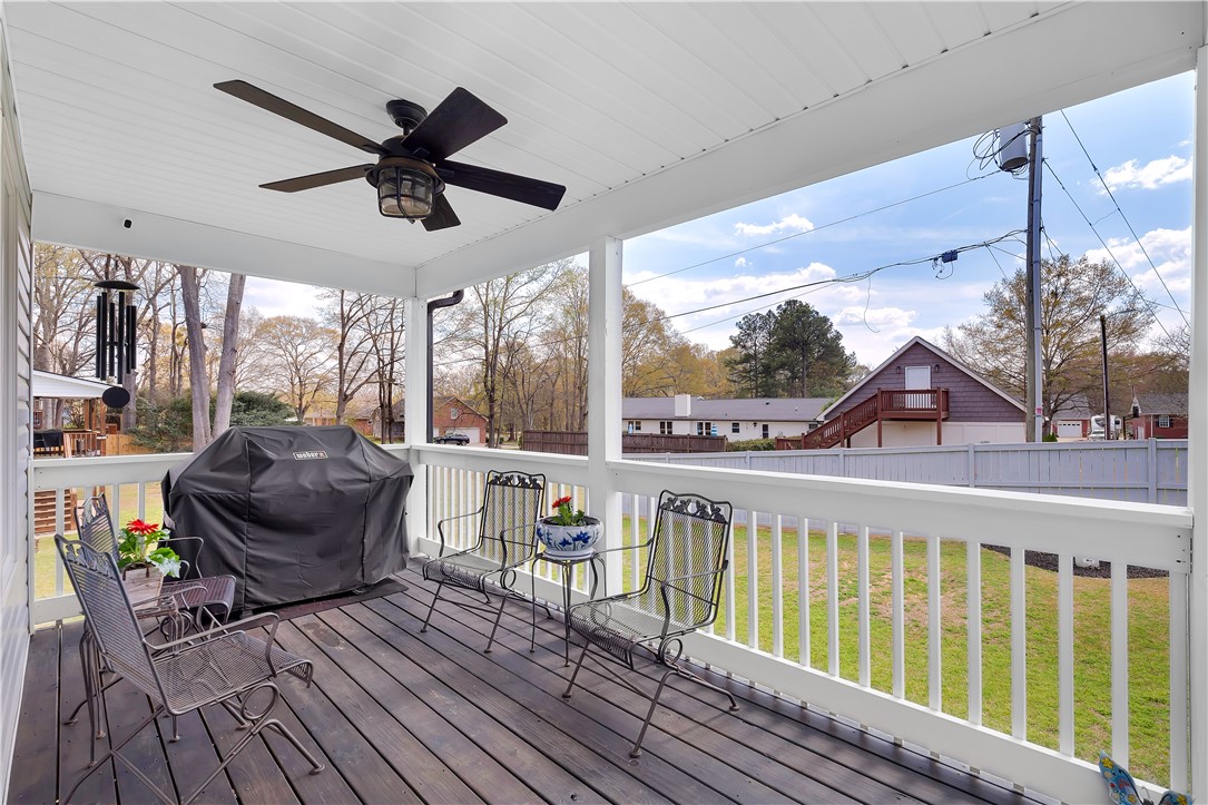 181 Amberwood Drive Anderson, SC 29621 - Photo 25 of 28 This inviting patio offers a tranquil outdoor retreat perfect for relaxation or entertaining.