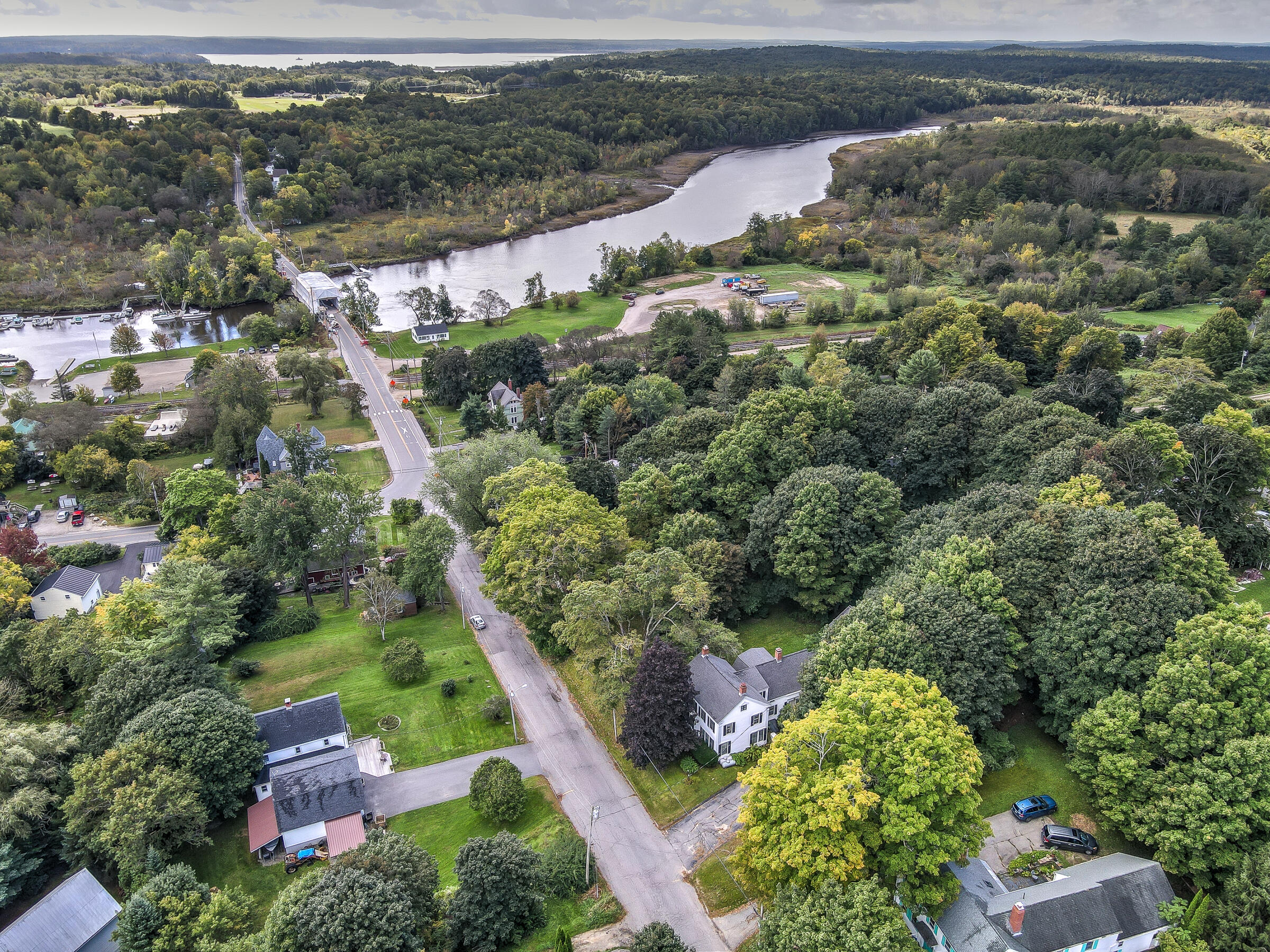 11 Back Hill Road Bowdoinham, ME 04008 - Photo 59 of 59 Aerial View, Cathance River