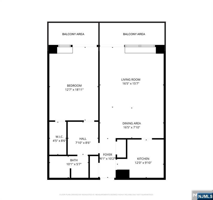 5 Horizon Road, Unit 2506 Fort Lee, NJ 07024 - Photo 20 of 20 a picture of a floor plan