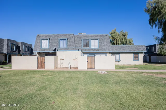 a view of a house with a outdoor space