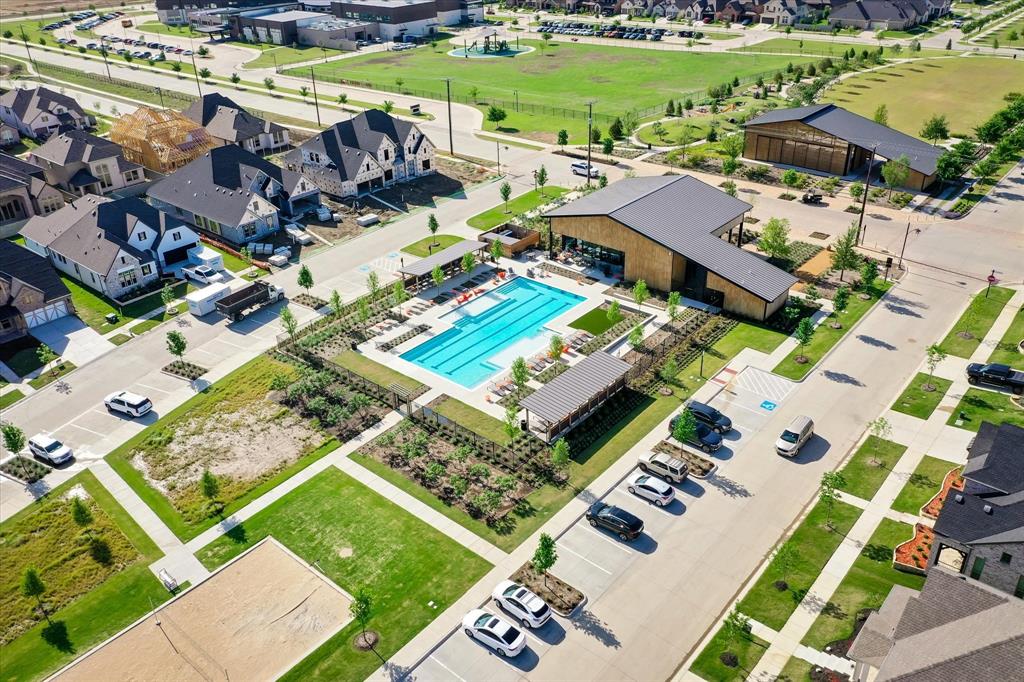 1201 9th Street Argyle, TX 76226 - Photo 34 of 40 an aerial view of a house with a garden