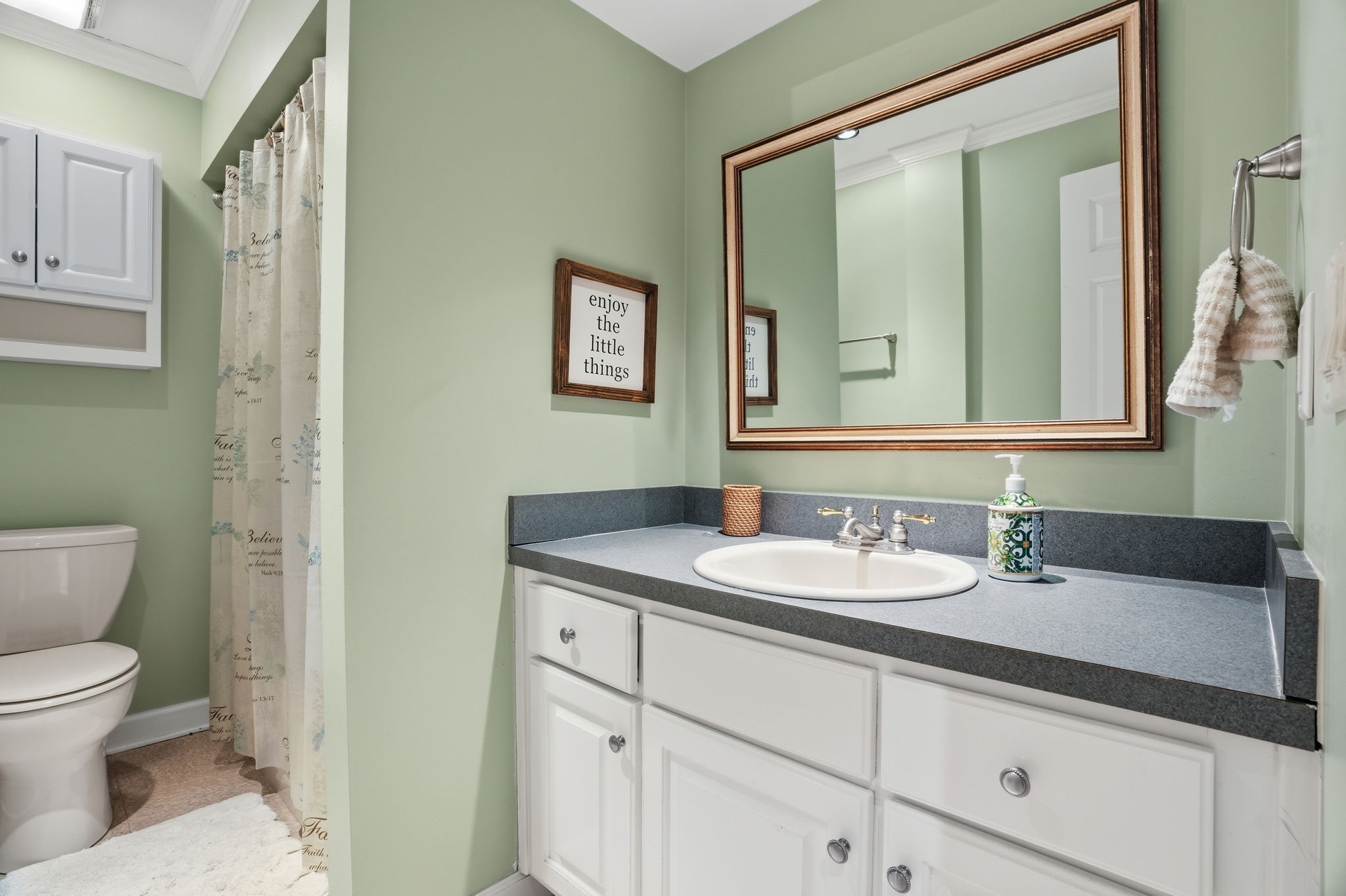 218 Spring Valley Road Hendersonville, TN 37075 - Photo 49 of 60 a bathroom with a toilet sink and mirror