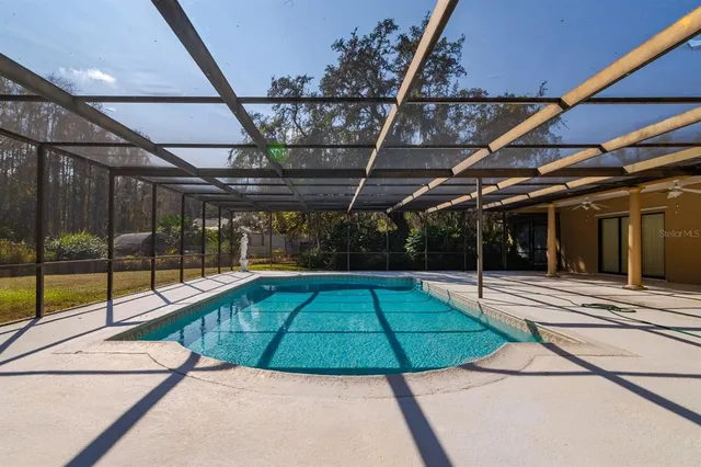 a view of yard from door