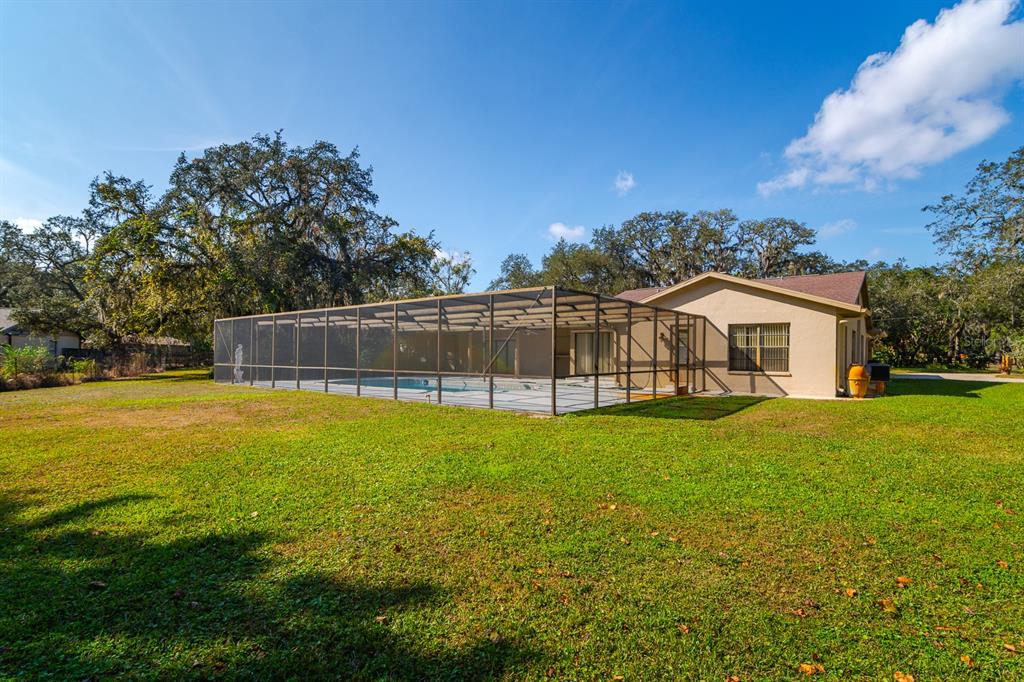 10206 Lakeview Drive New Port Richey, FL 34654 - Photo 44 of 53 a swimming pool with wooden fence