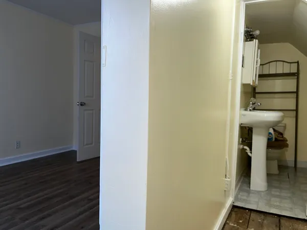 a view of a bathroom