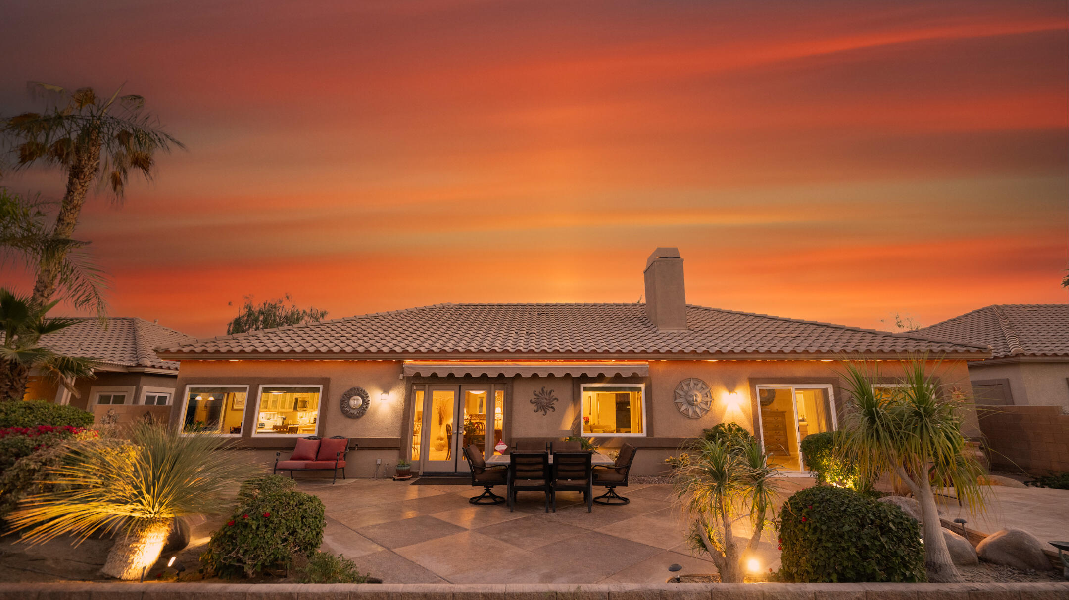 80290 Pebble Beach Drive Indio, CA 92201 - Photo 27 of 44 a front view of a house with a outdoor space