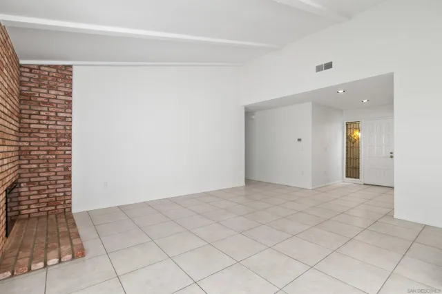 a view of an empty room