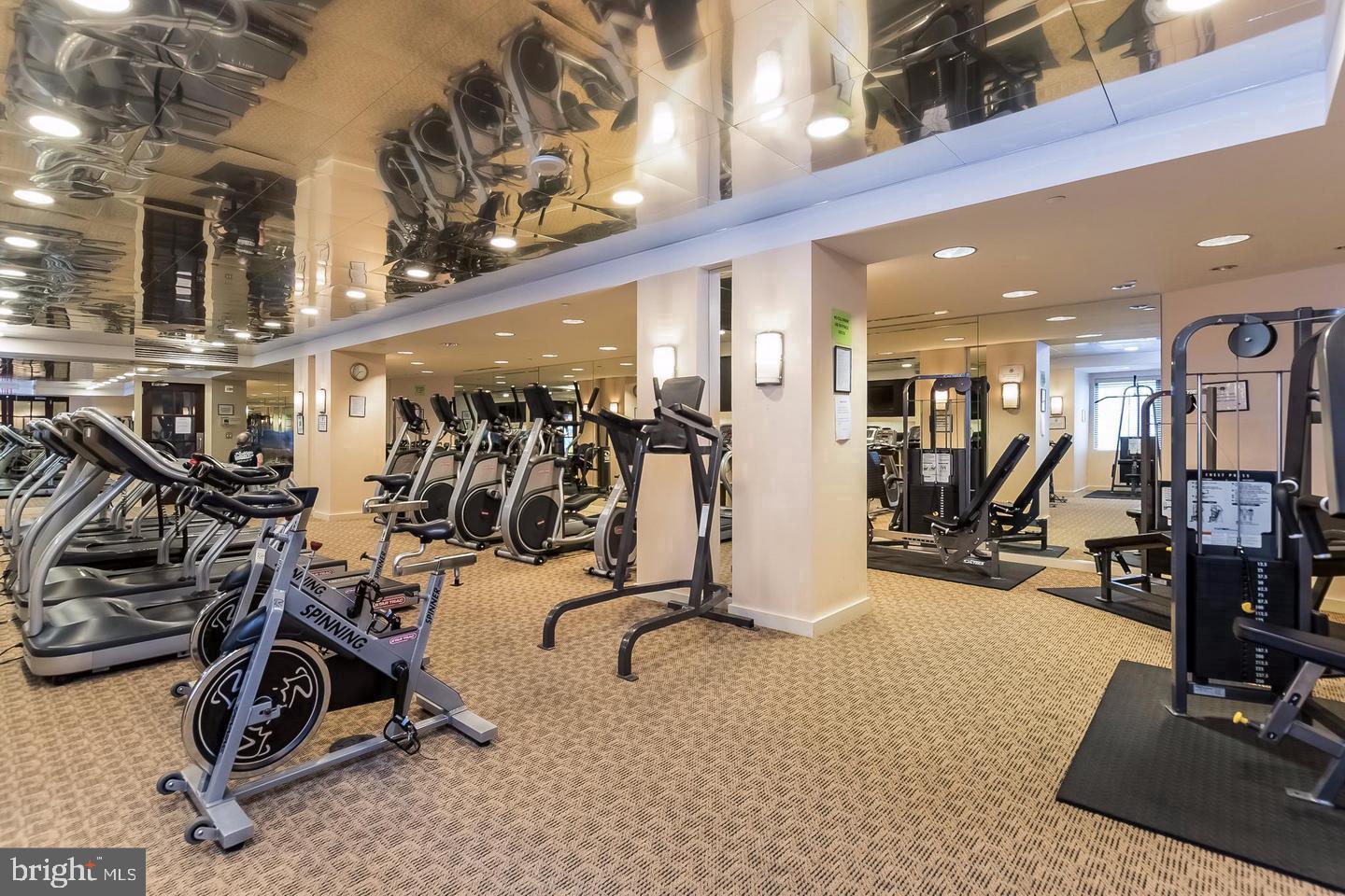 11710 Old Georgetown Road, Unit 602 North Bethesda, MD 20852 - Photo 7 of 22 a view of a room with gym equipment
