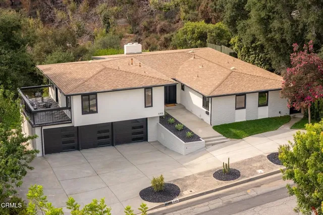 front view of a house with a sink