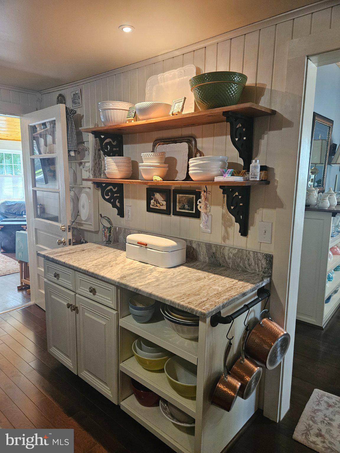 202 Central Avenue Ridgely, MD 21660 - Photo 12 of 22 Charming kitchen with rustic shelves.