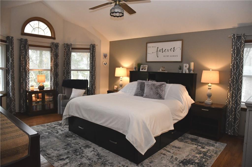 110 Firethorn Road Baden, PA 15005 - Photo 21 of 43 a bedroom with a bed and glass windows