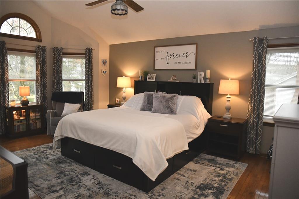 110 Firethorn Road Baden, PA 15005 - Photo 22 of 43 a bedroom with a bed and painting on the wall