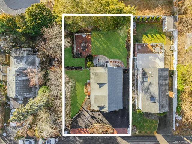 a bird view of a house