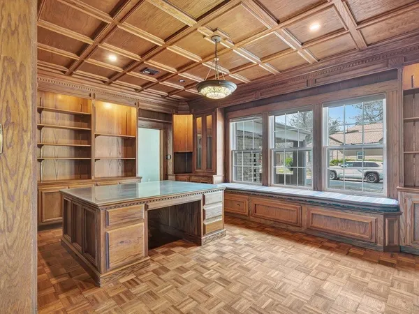 a kitchen with a stove and a sink
