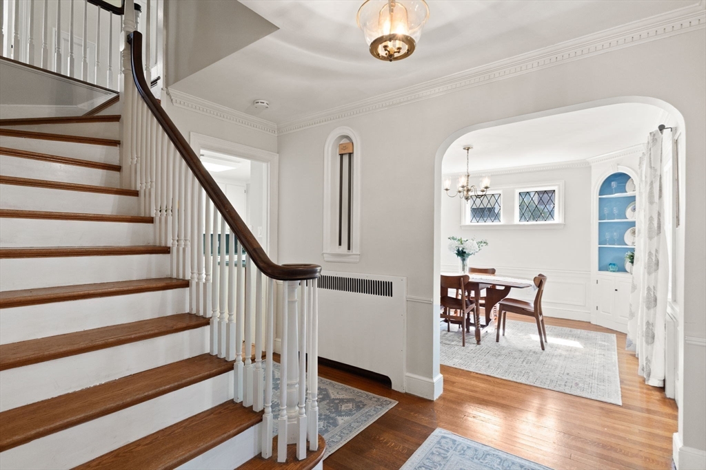 6 Tower Avenue Needham, MA 02494 - Photo 26 of 43 a view of entryway and hall with wooden floor