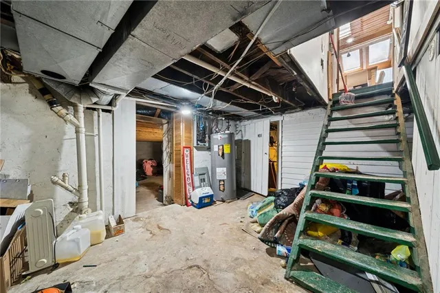 a view of a room with furniture