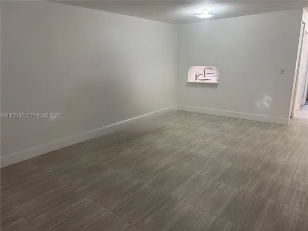 a view of an empty room