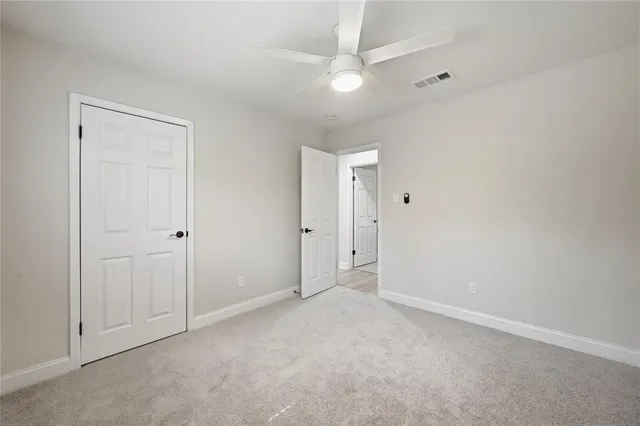 a view of an empty room