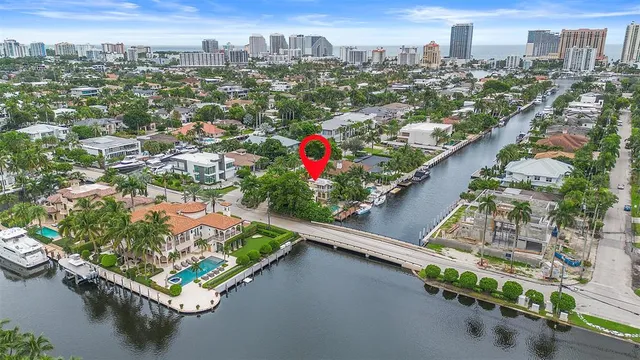 an aerial view of a city