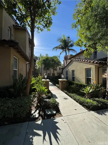 a house view with a garden space