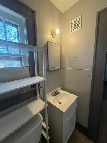 a utility room with a sink