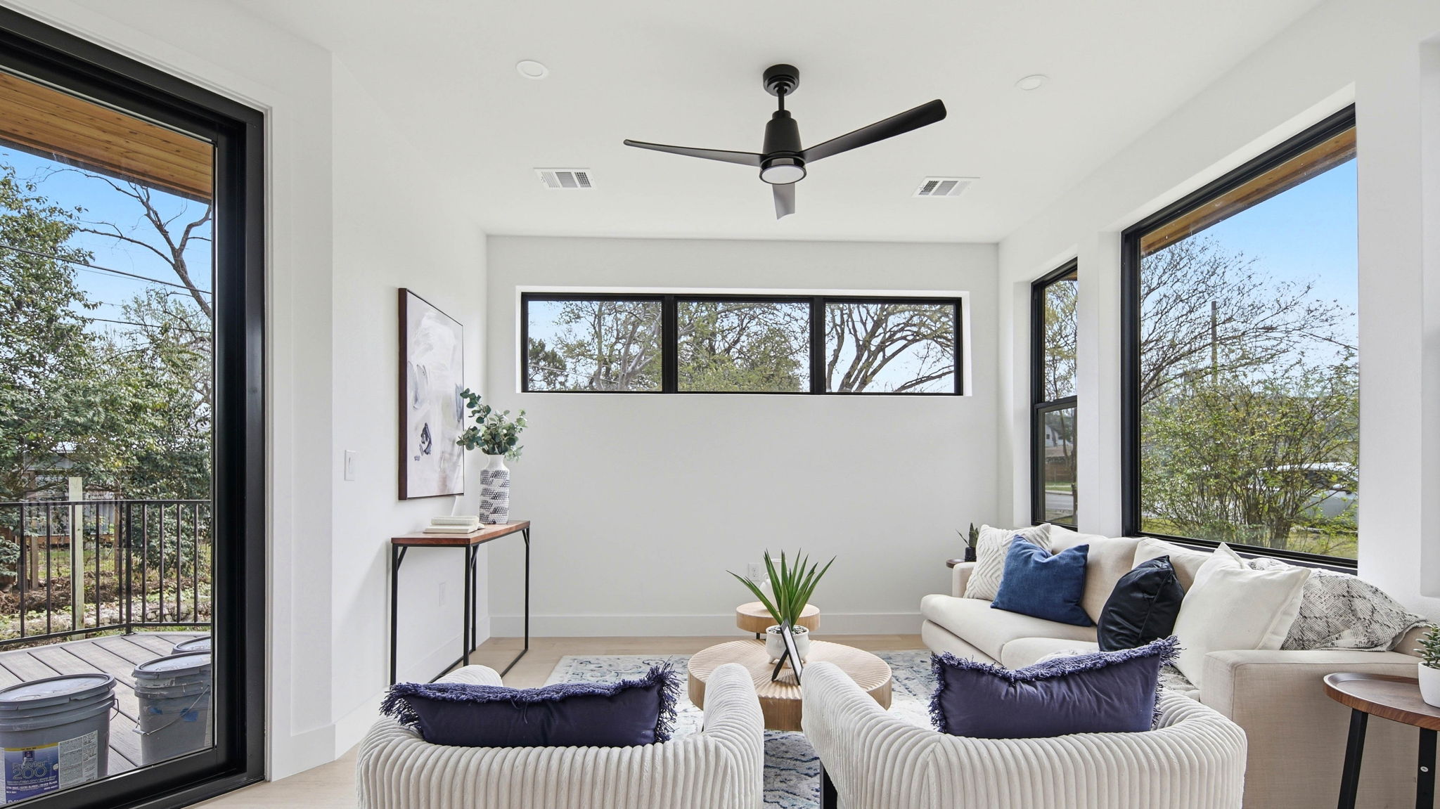 300 Lightsey Road, Unit 2 Austin, TX 78704 - Photo 2 of 28 Sitting room with a ceiling fan and baseboards