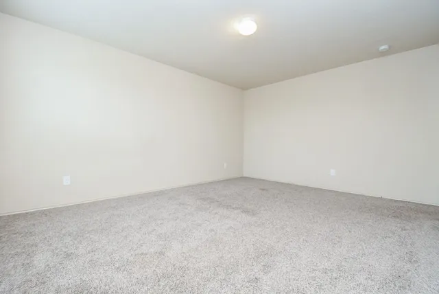 an empty room with an entryway