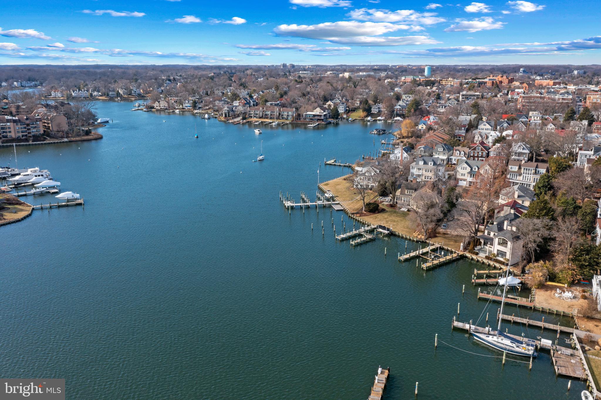 1 Shipwright Harbor Annapolis, MD 21401 - Photo 35 of 39 an aerial view of a houses with ocean view