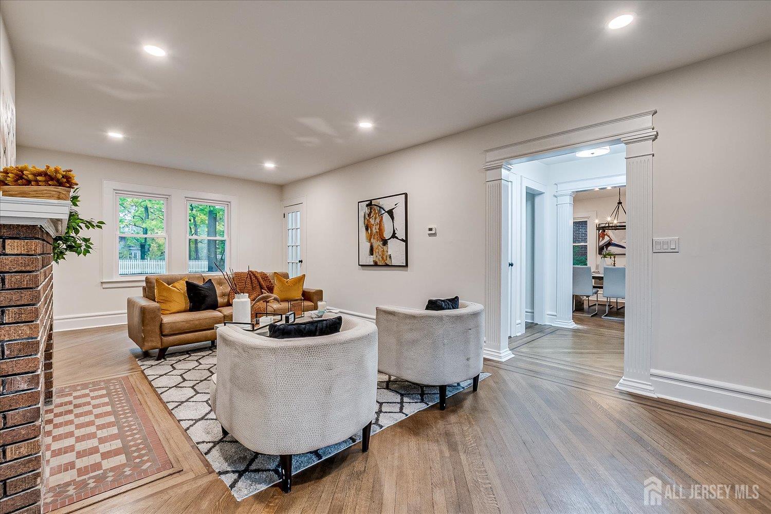 140 Oakview Avenue Maplewood, NJ 07040 - Photo 19 of 67 a living room with furniture and a wooden floor