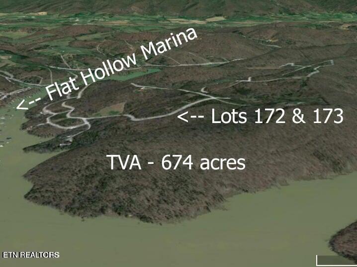 Lot172-173 Saddle Ridge Drive Speedwell, TN 37870 - Photo 3 of 14 Aerial Overlook bay
