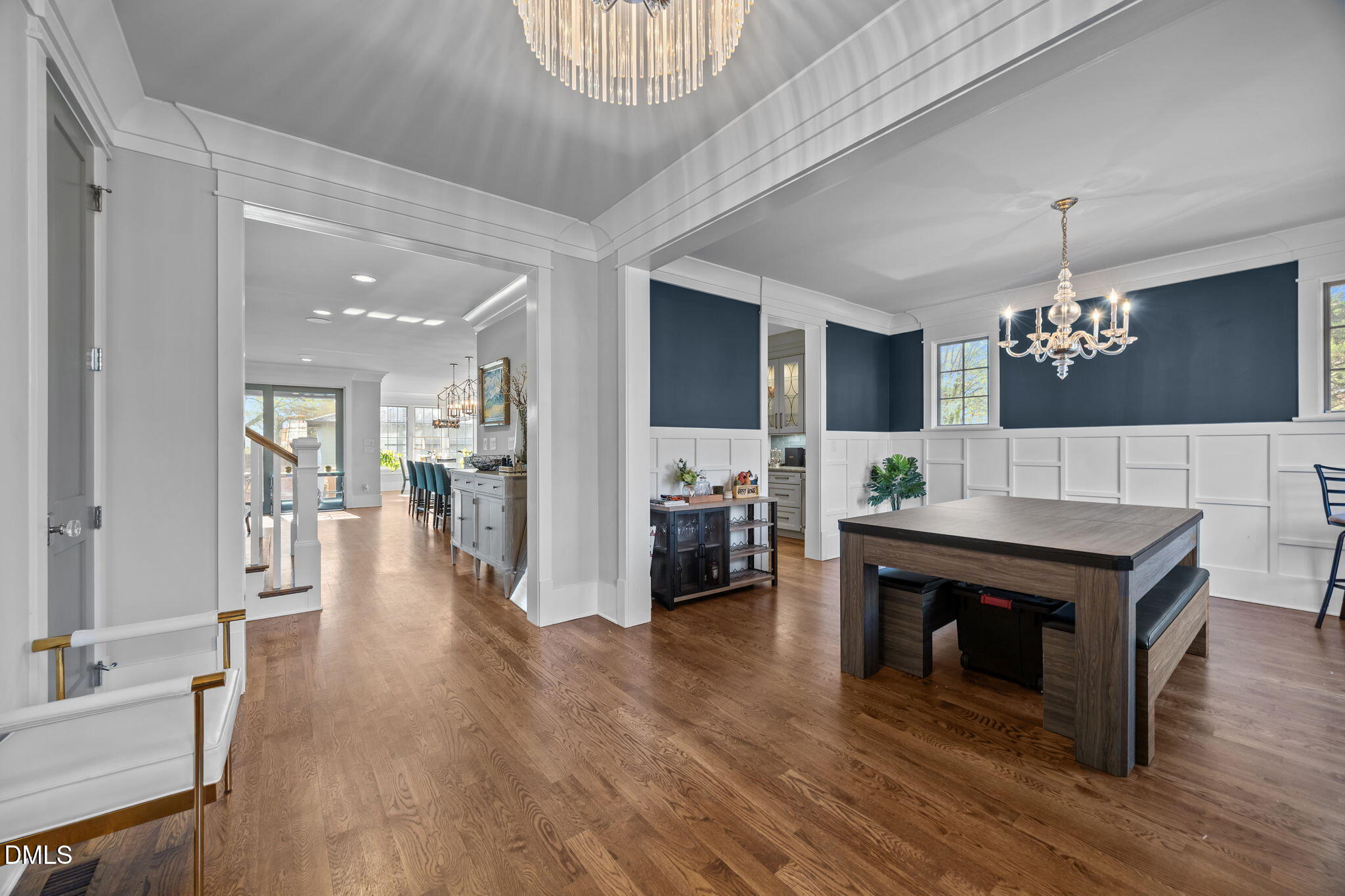 630 Daniels Street Raleigh, NC 27605 - Photo 3 of 34 a view of living room with furniture and wooden floor