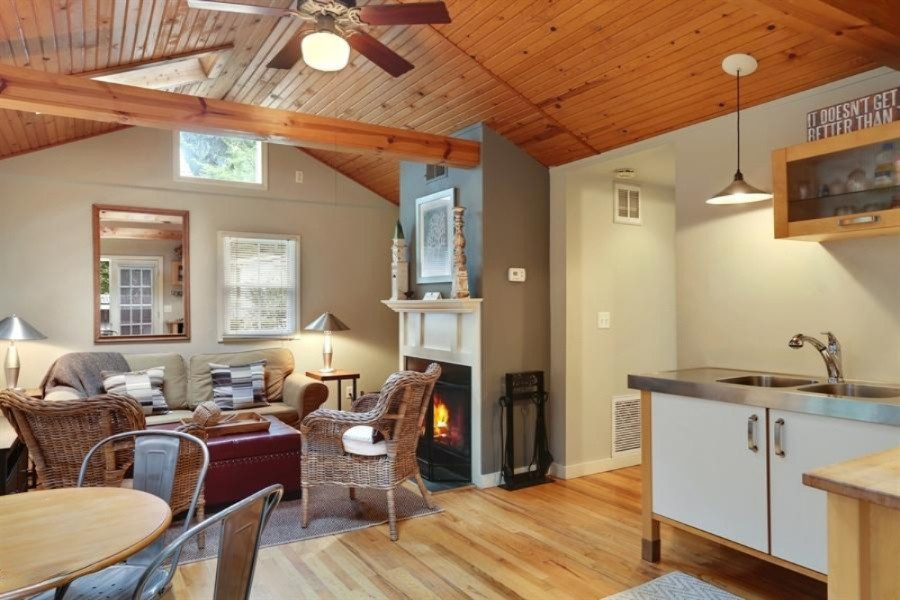 16070 Lakeshore Road Union Pier, MI 49129 - Photo 36 of 49 Cottage Kitchen & Living