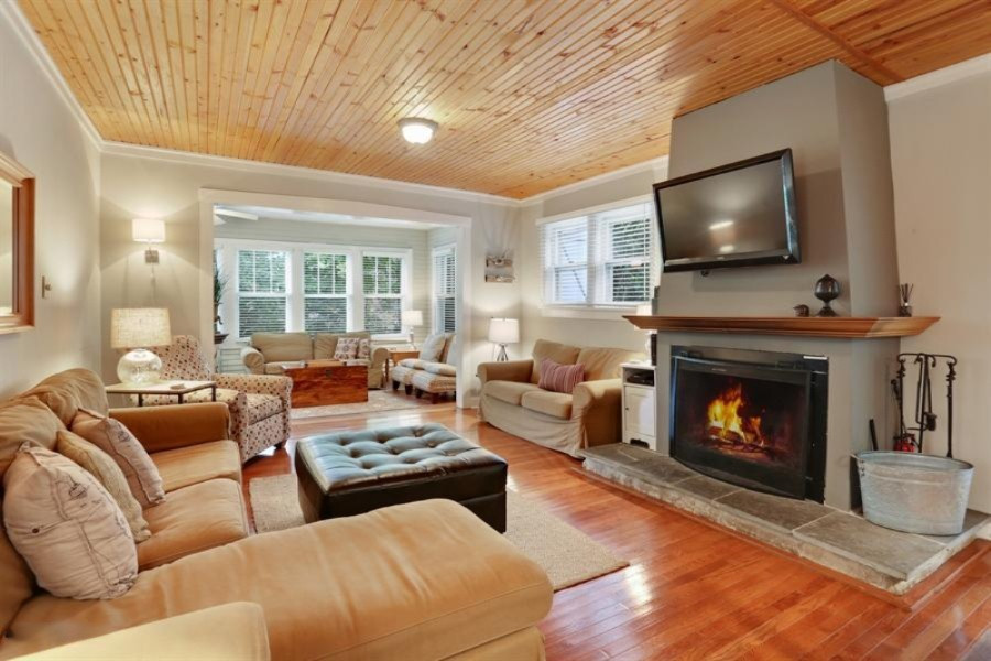 16070 Lakeshore Road Union Pier, MI 49129 - Photo 9 of 49 Living Room with Fireplace