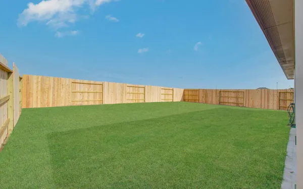 a view of an outdoor space and a yard