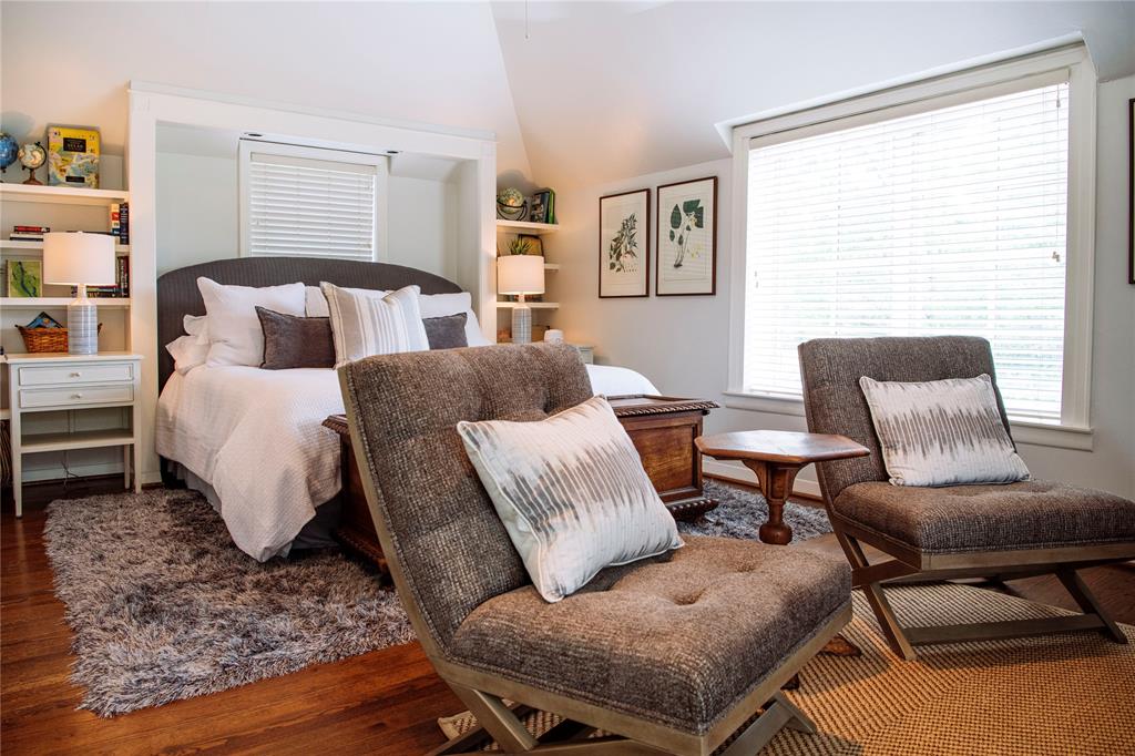 5301 West Mockingbird Lane Dallas, TX 75209 - Photo 25 of 35 a bedroom with furniture and wooden floor
