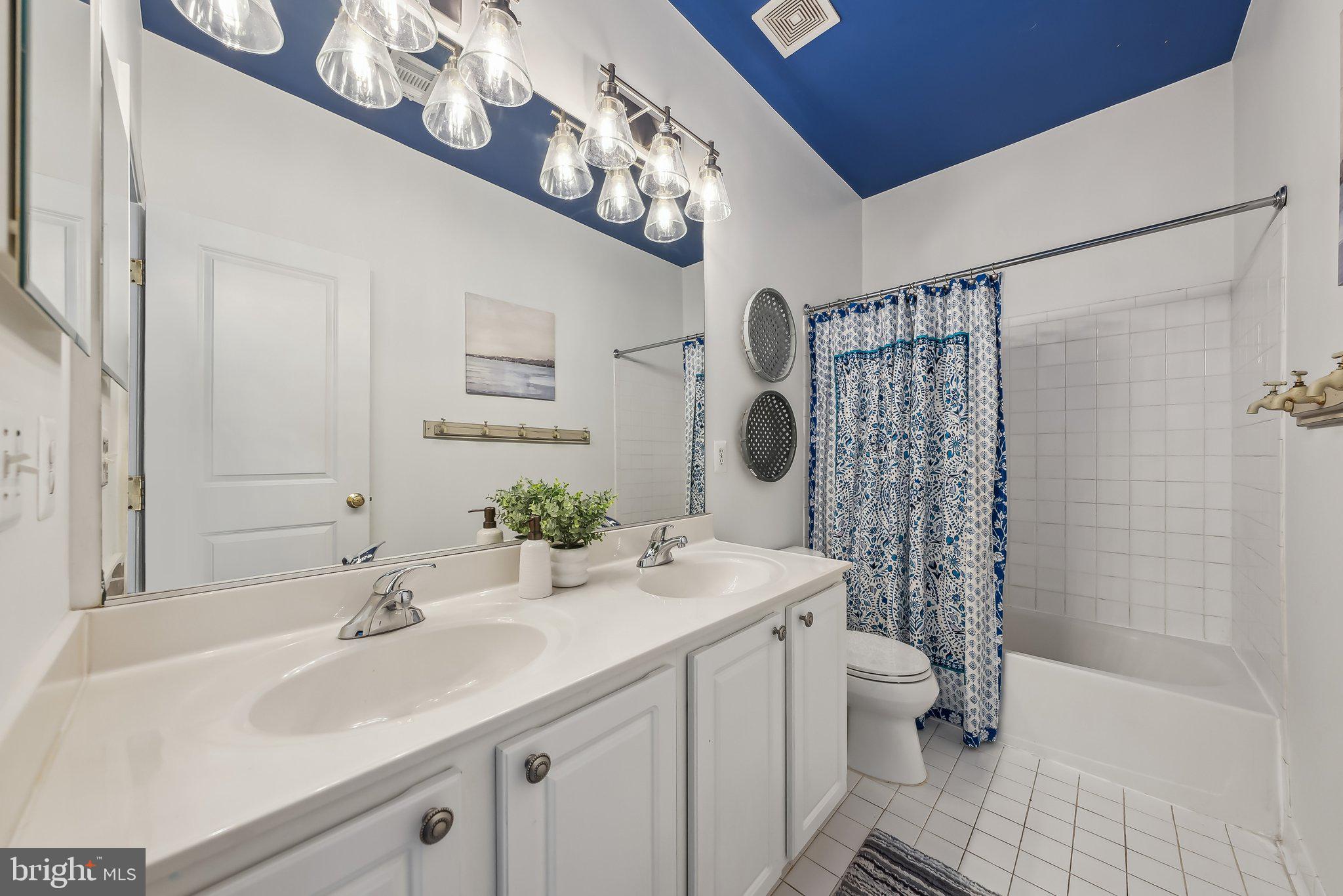 9061 Roaring Spring Loop Bristow, VA 20136 - Photo 43 of 55 a bathroom with a sink a toilet and shower