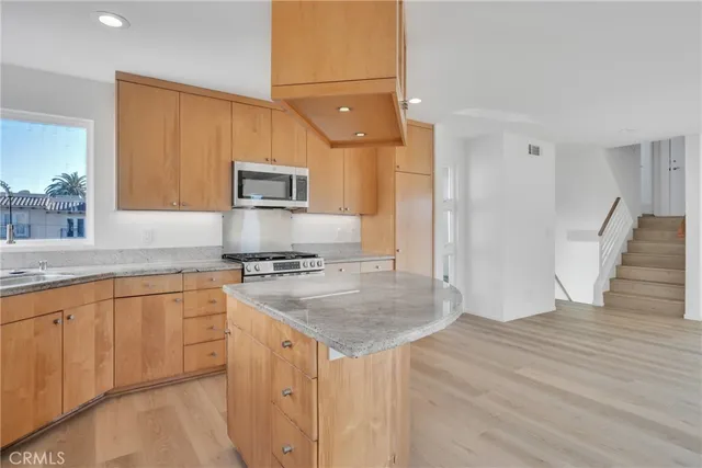 a view of a balcony with an outdoor space
