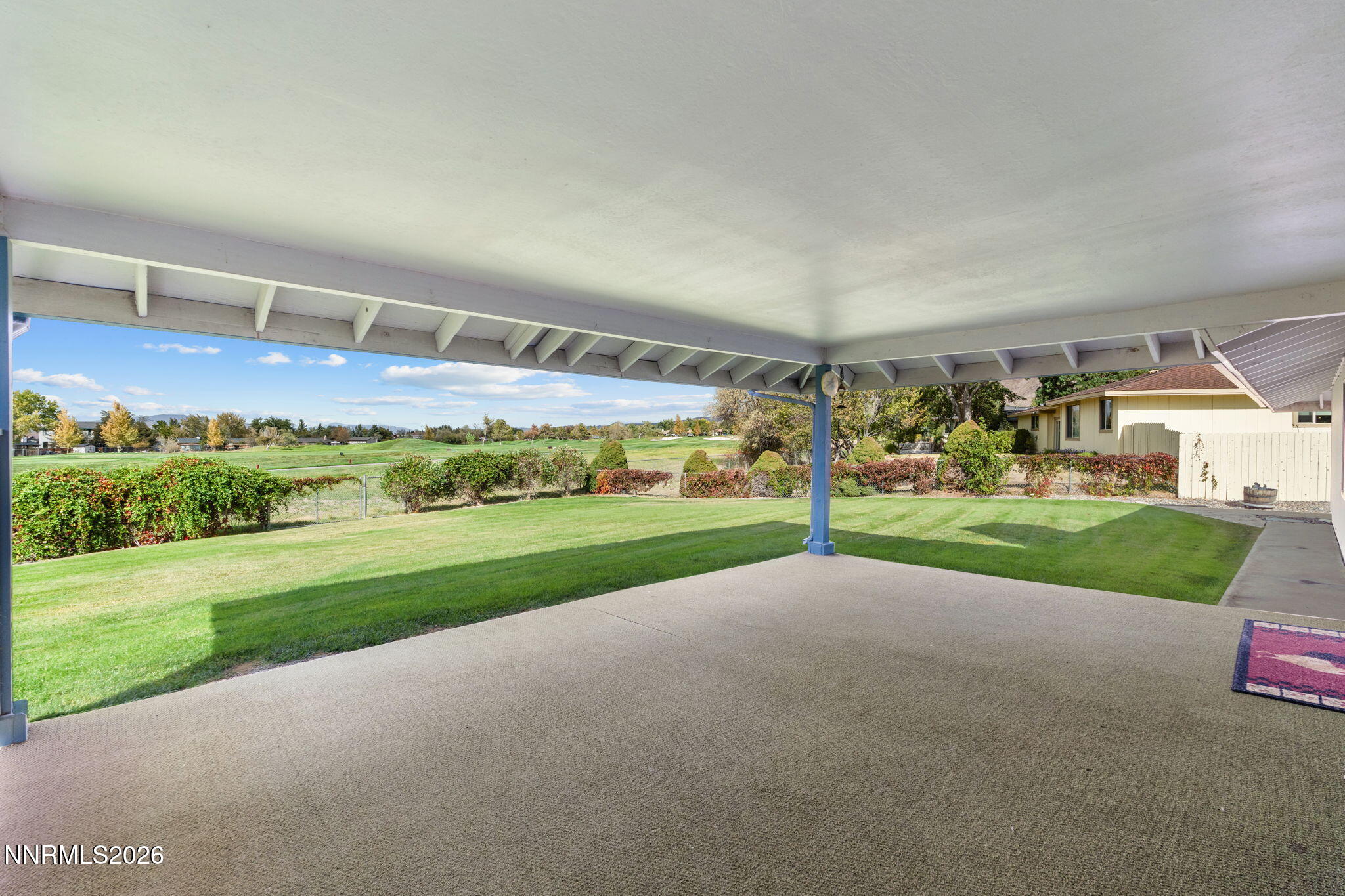 4045 Inverness Drive Reno, NV 89502 - Photo 31 of 34 Covered Patio - Golf Course Views