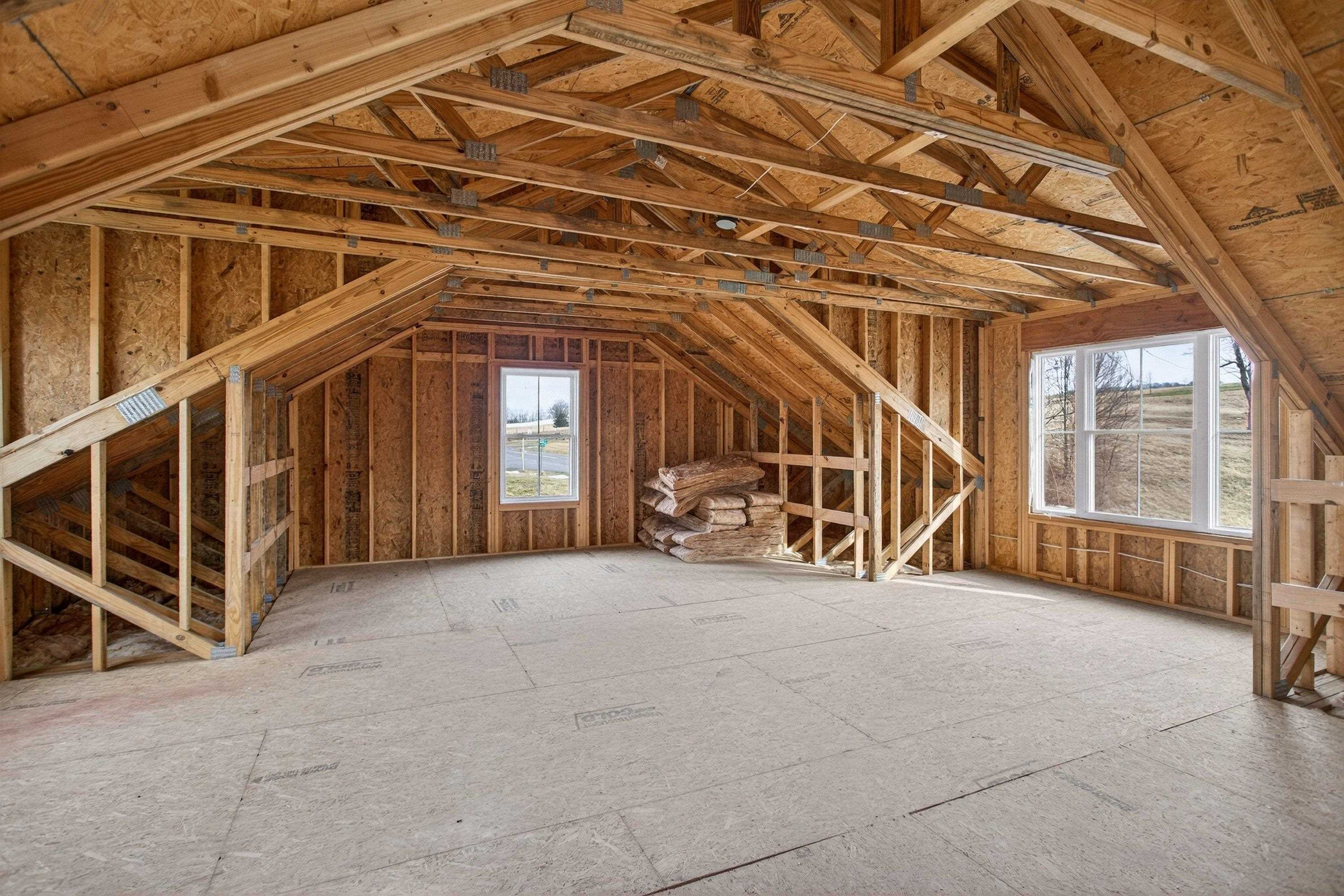 2862 Osceola Springs Road Harrisonburg, VA 22801 - Photo 53 of 75 Located on the top of the garage is a large unfinished space with stairs leading to the upper level. This room can be finished off to provide additional storage and much more!