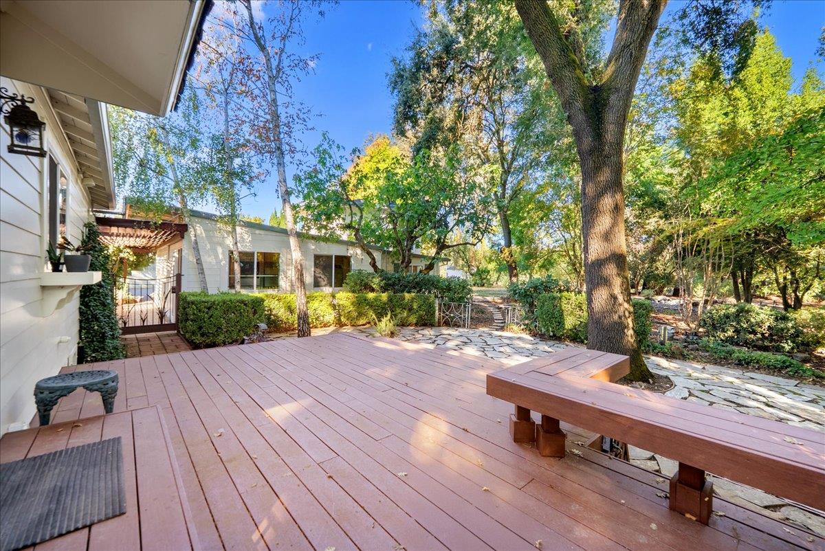 43120 Montgomery Avenue Davis, CA 95618 - Photo 43 of 52 a view of a wooden deck with chairs