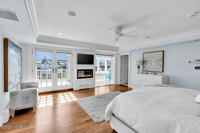 a bedroom with furniture and white walls