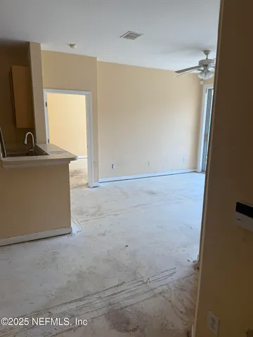 a view of an empty room