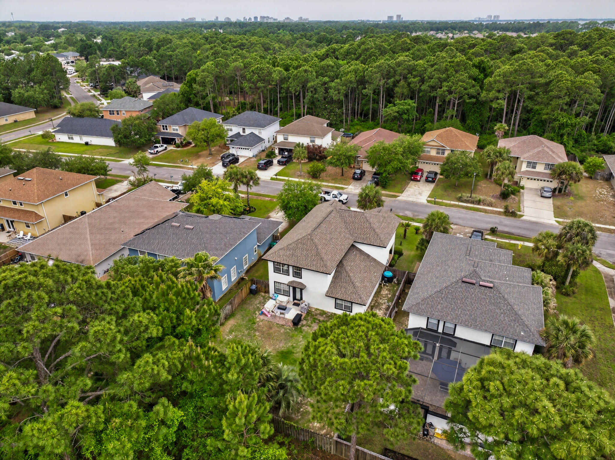 268 Loblolly Bay Drive Santa Rosa Beach, FL 32459 - Photo 21 of 73 an aerial view of a house with garden space and street view