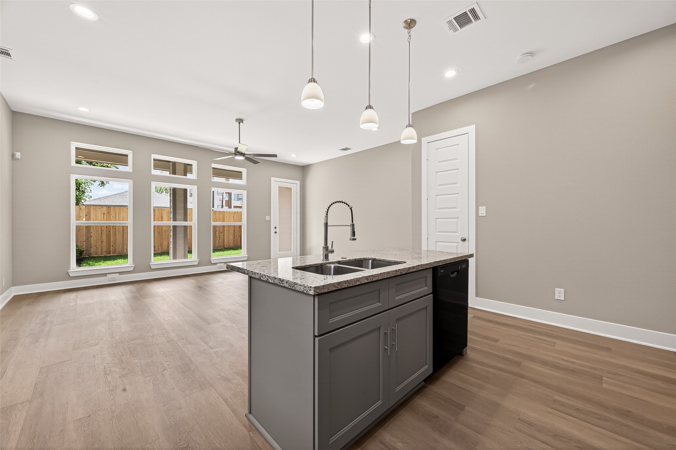 3514 Runnels Street, Unit B Houston, TX 77003 - Photo 5 of 39 Another view, taken from the kitchen toward the living room. The door on the right opens to a fantastic large pantry!