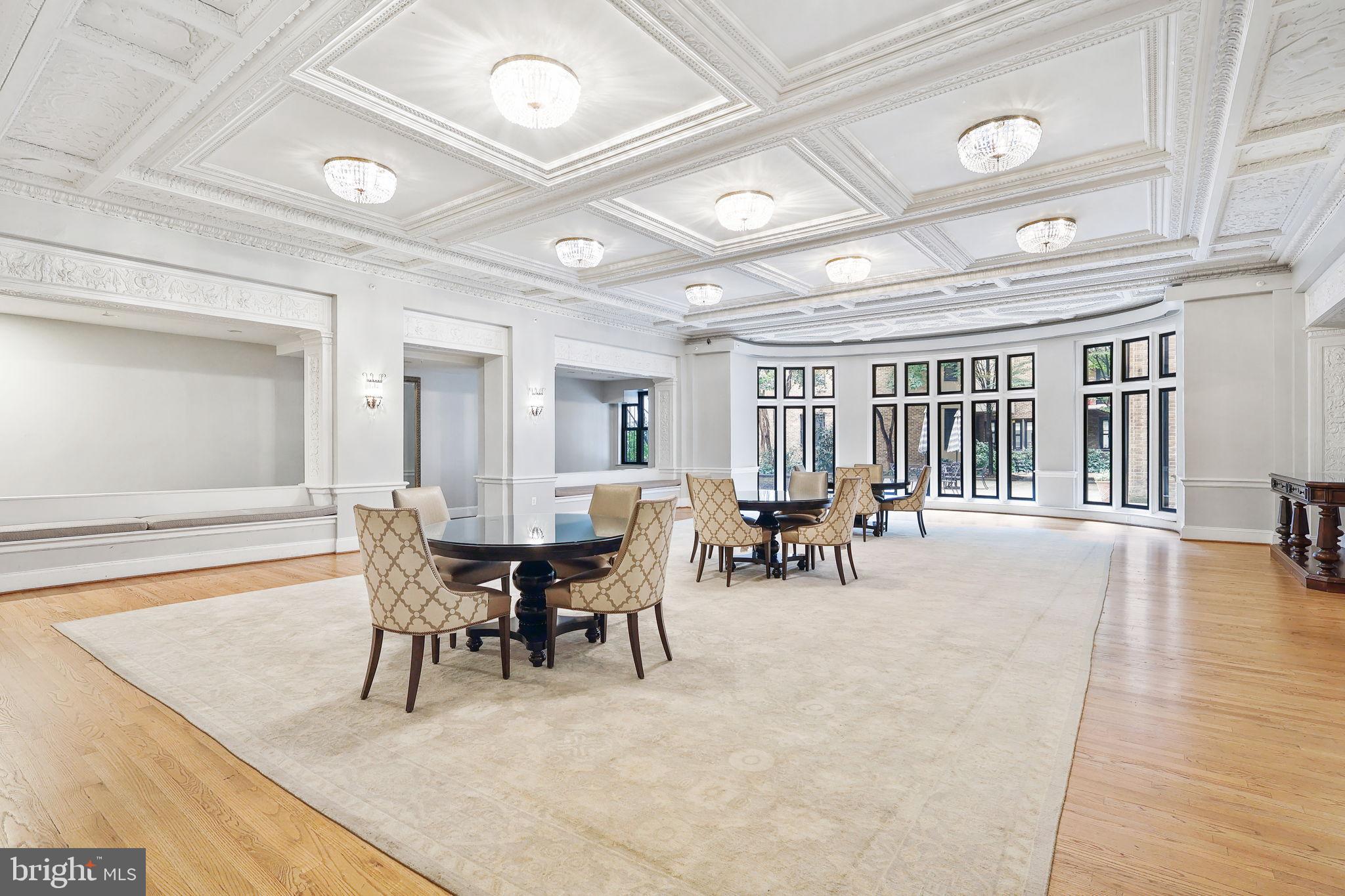 1701 16th Street Northwest, Unit 706 Washington, DC 20009 - Photo 22 of 29 Elegant space with intricate ceiling details.