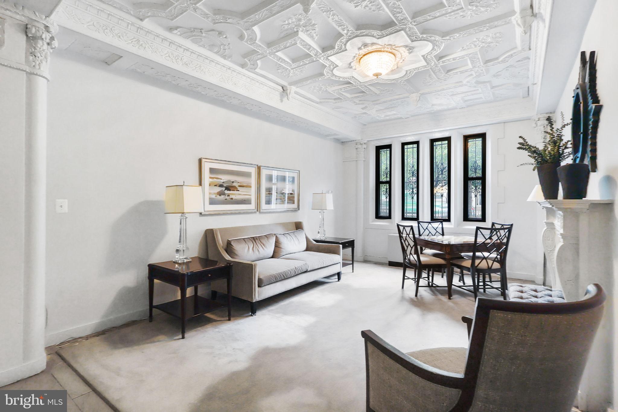 1701 16th Street Northwest, Unit 706 Washington, DC 20009 - Photo 24 of 29 Elegant space with intricate ceiling details.