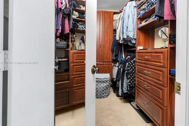 a view of walk in closet